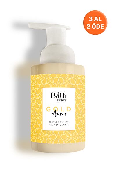 THE BATH FACTORY Moisturizing Purifying Gold Aura Foam Soap 300 ml