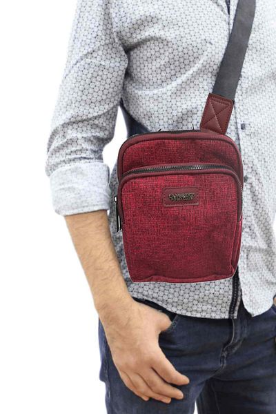 GLANCE Cambridge Polo Club Bodybag Messenger Bag Claret Red