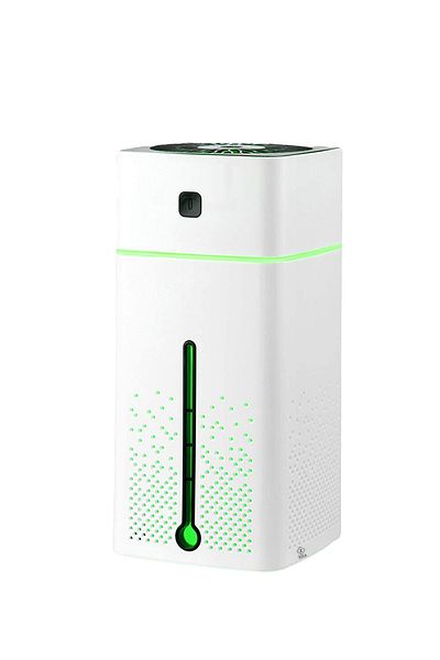 zola Umidificator aer 1000 ml, iluminare multicolora, USB, 3W, 10x21.5 cm, alb