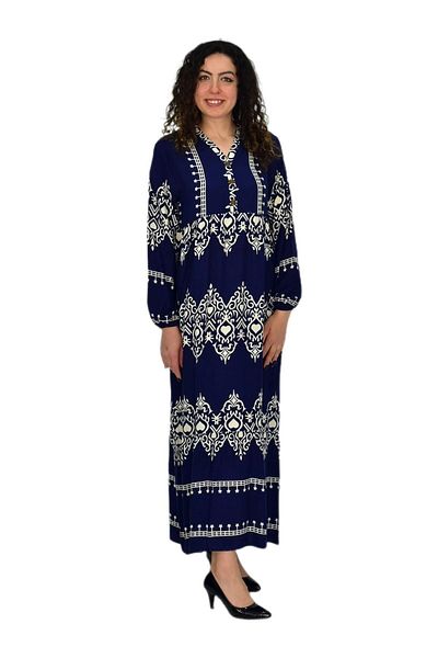 BAGLAN Women's Sleeve Elastic V-Neck Dress Bgl-St04642