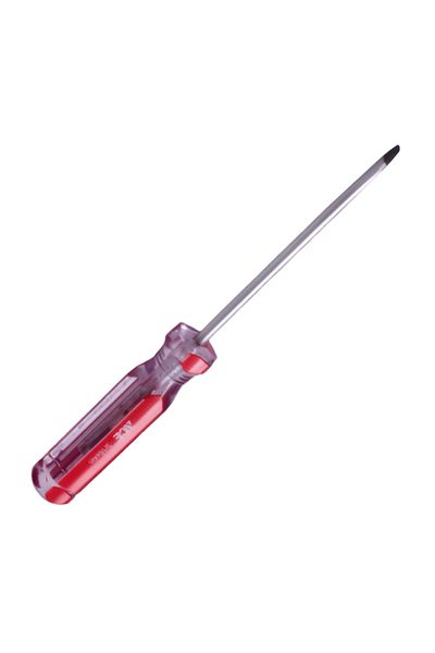ACE CRV Shaft Magnetic Tip Screwdriver Red and Silver 5 x 100mm