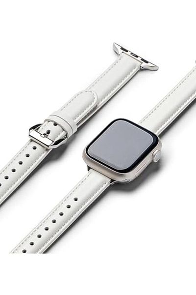 Ringke Leather One Padded Slim Band for Apple Watch (40/41 / 42mm) – Genuine Cowhide Leather Strap