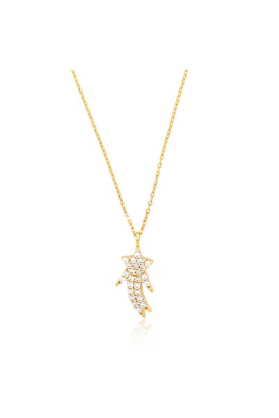 MOHI Fine Jewellery Lant din aur galben de 14k model stea de mare