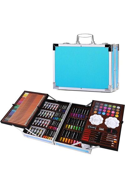 WePro Store Painting and drawing kit set, Chigoods, 145 pieces, +3 years, 34.5x23x4 cm, Blue