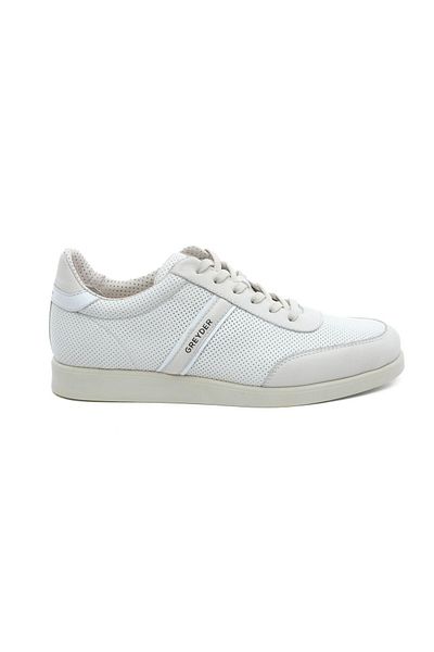 Greyder 18462 White Genuine Leather Men's Sneaker Shoes