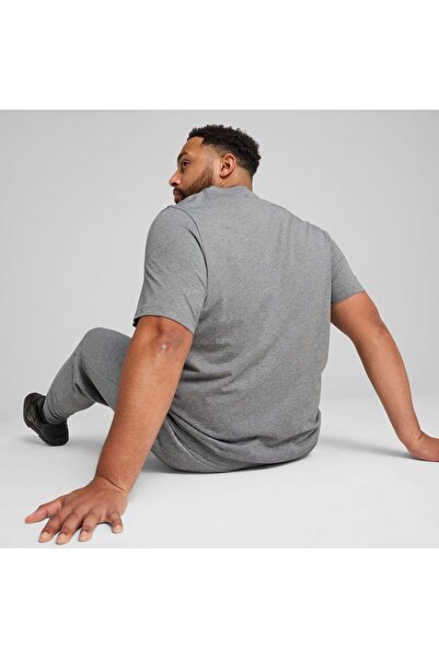 Puma Αριθμός ΕΣΣ 1 Λογότυπο - Heather Grey Tee, Dark Grey Hea