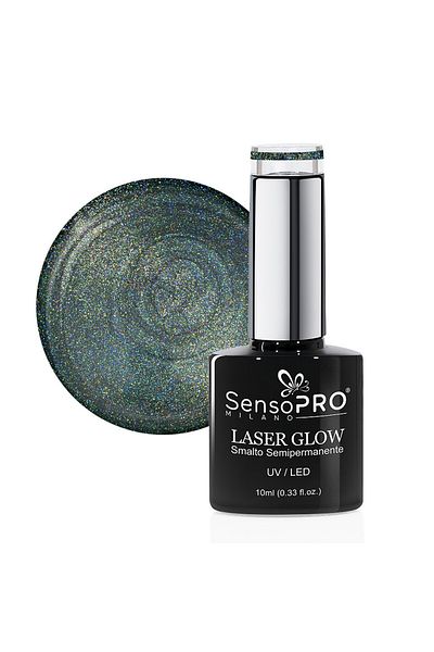SensoPRO Milano Oja semipermanentă holografică Laser Glow 10ml, Diamante Cosmice #04