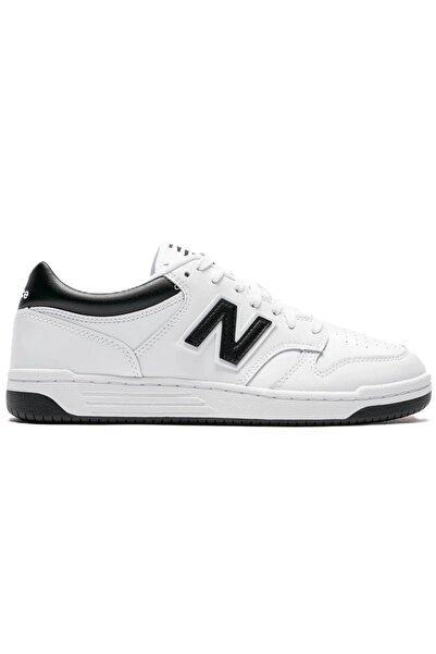 New Balance BB480 Δερμάτινα ανδρικά αθλητικά παπούτσια Λευκά Γνήσιο δέρμα Uni...