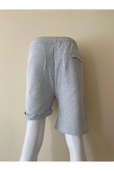 Brk store Men's Striped Knitted Shorts