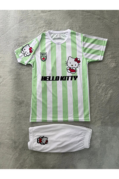 1blood yeşil Hello Kitty Forma Jersey