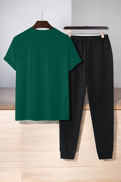 uyguntarz Unisex Dr: AYI Design bedrucktes T-Shirt-Trainingsanzug-Set