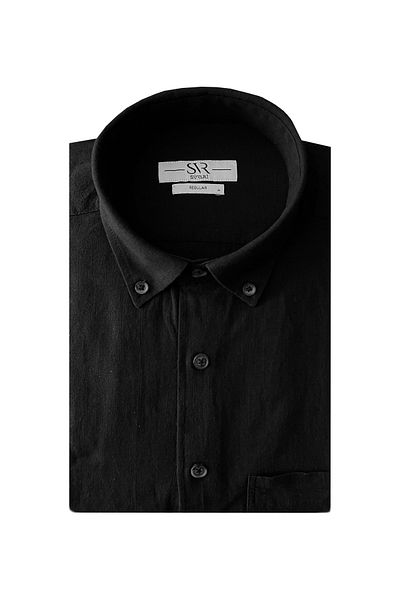 SÜVARİ Κοντομάνικο Πράσινο Ανδρικό Πουκάμισο Loose Fit Full Cotton