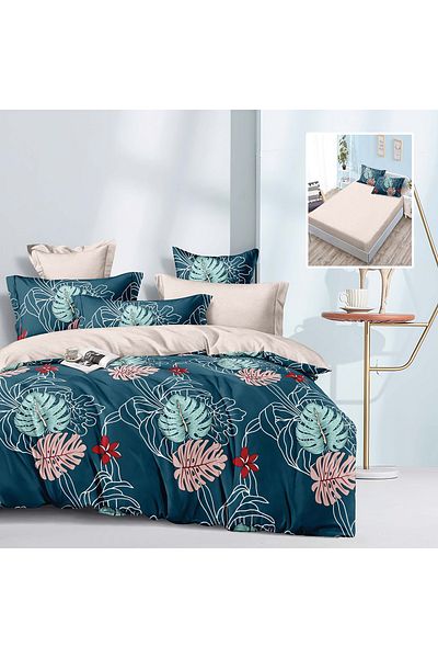 PATONE Finet bed linen, fitted sheet 160x200cm, 6 pieces, double bed, Pucioasa, RAH160-168