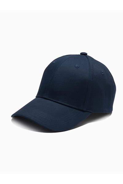 OMBRE Einfarbige Herren-Baseballkappe - Marineblau V2 OM-ACCS-0105