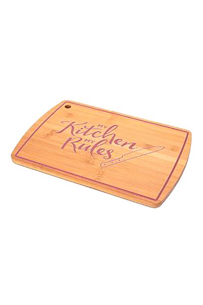 Bien Servi Rectangular Shape Anti Slip Base Sustainable Bamboo Cutting Board Brown