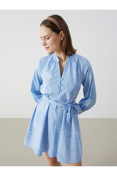 LC Waikiki Rochie de damă cu model cu guler scăpat