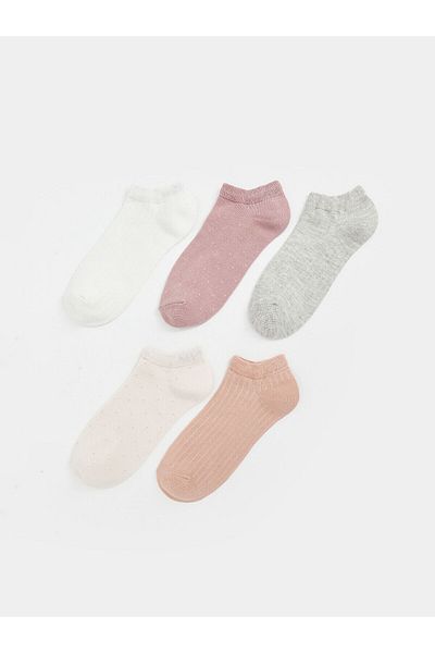 LC Waikiki Patterned Women's Booties Socks 5-Pack