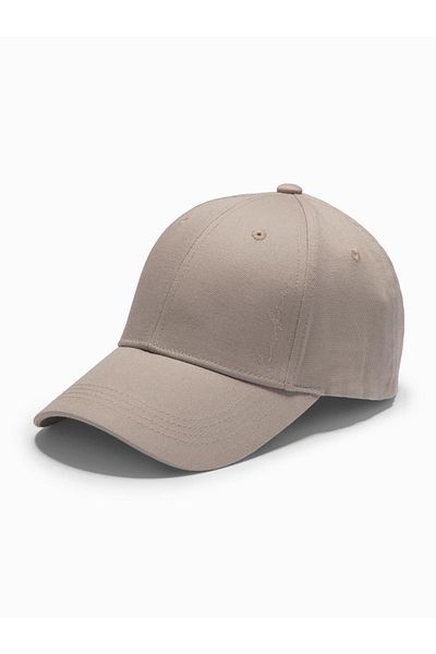 OMBRE Herren Baseballcap mit dekorativer Stickerei - ash V3 OM-ACCS-0102