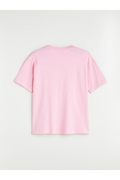 LC Waikiki Γυναικείο μπλουζάκι Valencia Printed Oversize