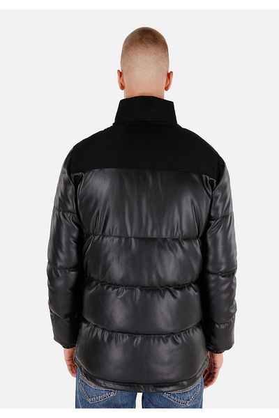 Colin's Slim Fit Men's Black Coat Pu
