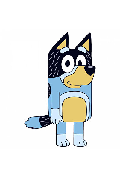 INOVATIX Set de 8, Sticker Bluey Bandit Heeler îngrijorat, INOVATIX®. 6 cm