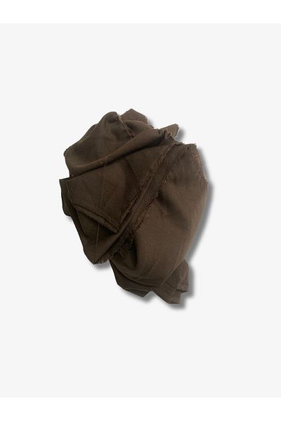 Yiğit Kumaş Crepe Fabric with Sand, Piece 500X150 cm Brown