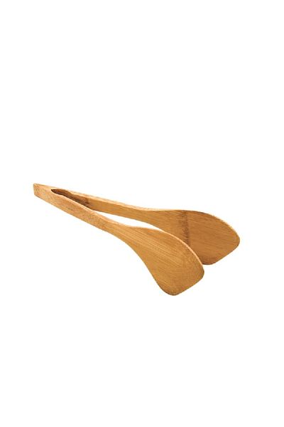 Bien Servi Durable High Quality Bamboo Kitchen Tong Brown