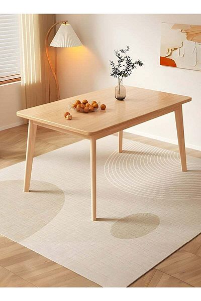 Taimi Wooden Modern Dinning Table, Computer Desk, Office Desk, with Solid Wood Legs, 80x60x75cm