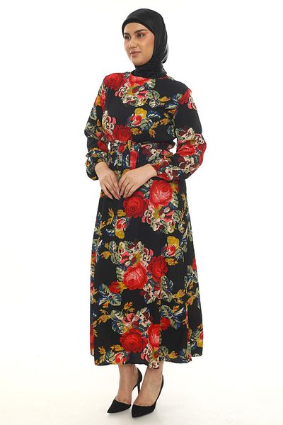 Butik Women's plus size print dress