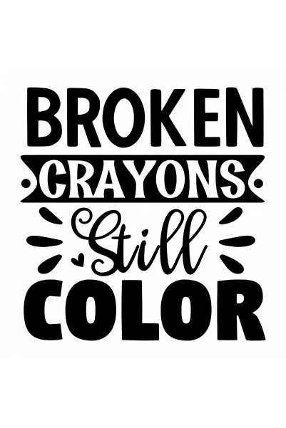 INOVATIX Σετ 8 τεμαχίων, Αυτοκόλλητο Σπασμένα κραγιόνια ακίνητο χρώμα, INOVAT...