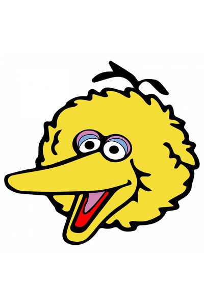 INOVATIX Σετ 8 τεμαχίων, Αυτοκόλλητο Big Bird Sesame Street, INOVATIX®. 6 εκ.