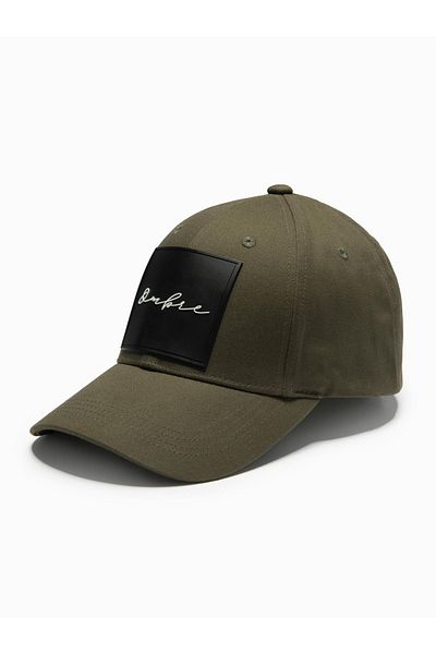 OMBRE Herren-Baseballkappe mit Schirm und großem Patch - Khaki V2 OM-ACCS-0101