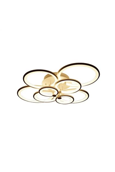 HOZRO Plafoniera Hozro, 8 Cercuri LED, Moderna cu Design Artistic