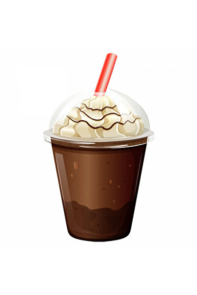 INOVATIX Set de 8, autocolant cafea cu frișcă, INOVATIX®. 6 cm