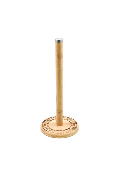 Bien Servi Bamboo Tissue Roll Holder Stand Brown