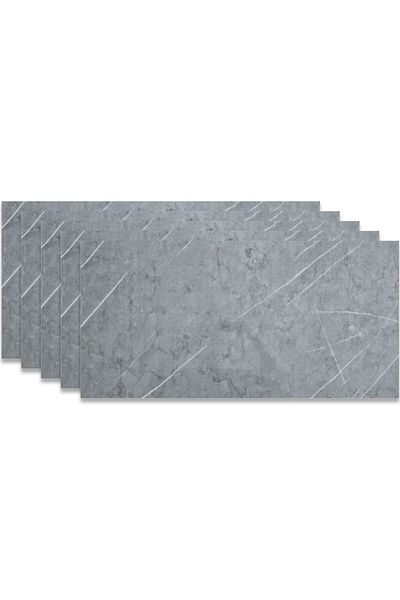 HOZRO Set 10 x Placi imitatie Marmura autoadezive HOZRO, Model abstract, pentru pereti