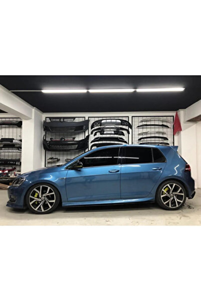 bestuning Vw Golf 7 Mk7 2012- Uyumlu Yan Marşpiyel Altı Lip Plastik Piano Black (çi̇ft)