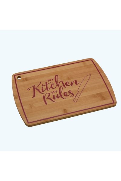 Bien Servi Rectangular Shape Anti Slip Base Sustainable Bamboo Cutting Board Brown