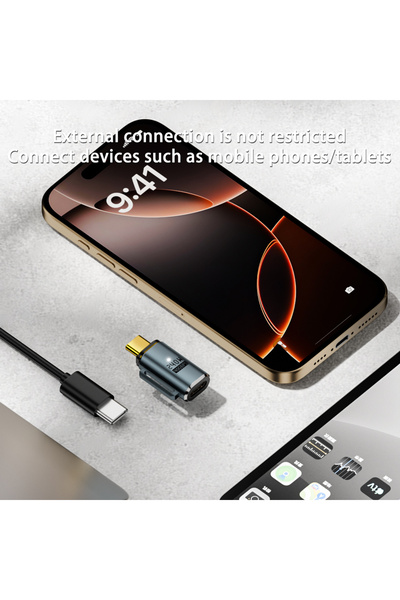 LivX 240W PD3.1 Manyetik USB-C Adaptör 40Gbps USB4.0 Veri Aktarımı Çok Yönlü OTGET