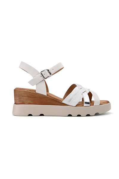 Tmall Women's Sandals, With Platform, Made of Eco-Leather, SA95, White