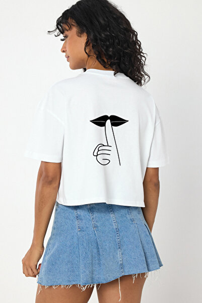 Windy Island Γυναικείο μπλουζάκι με λαιμόκοψη με τύπωμα με κομμένο λαιμό