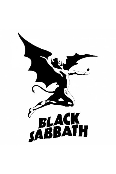 INOVATIX Set de 8 piese, autocolant Black Sabbath Bats, INOVATIX®. 6 cm