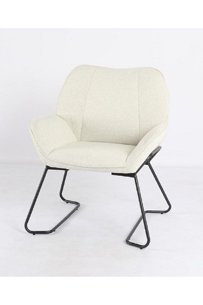 rexa Beige fabric single chair