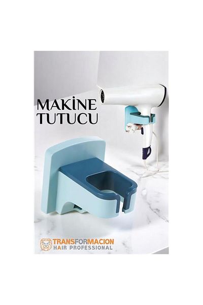 ModaCar Hair Dryer Holder Practical Adhesion Blue