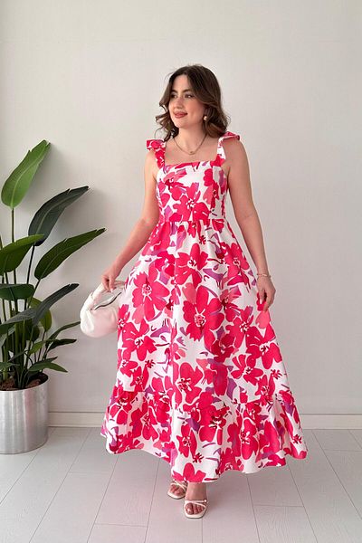 MaziButik Rochie Magnolia Poplin Roz