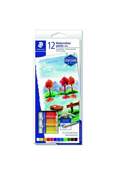 Staedtler set de 12 tuburi de culori acuarelă