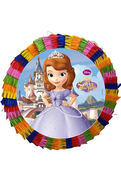 OEM Piniata pentru petreceri, 35 cm, multicolora, model Sofia The First
