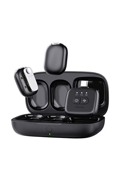 ulanzi A30 Tiny 2 Kişilik Mikrofon Seti - Siyah