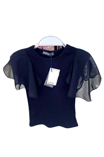 ww waka waka kids store Tricou pentru fete cu mâneci cu volane din șifon și d...