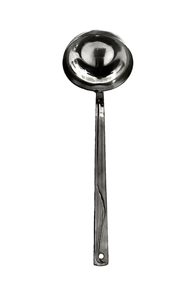 Becenhouse 4 Piece Stainless Chrome Kitchen Serving Set (Colander, Ladle, Spatula, Tongs)